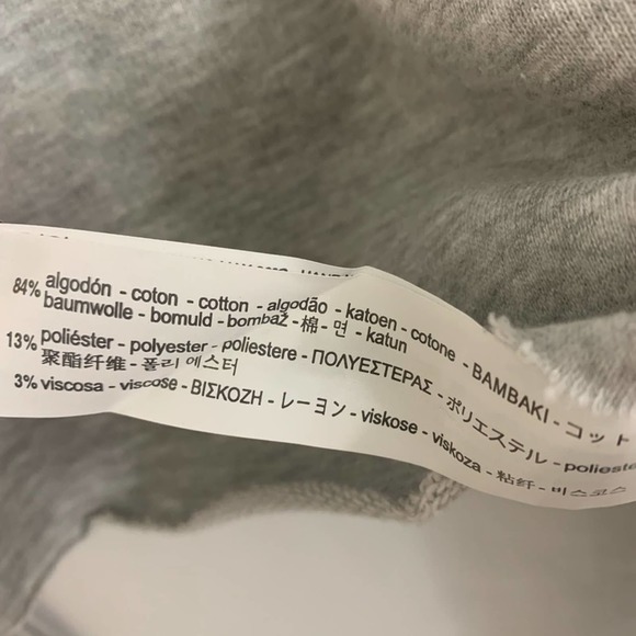 Zara  Love Sequin Puffed Sleeve Sweater Crop Gray small  new - Picture 6 of 7